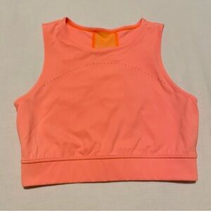 Lululemon Hotty Hot Cropped Tank Highlight Orange Size 6